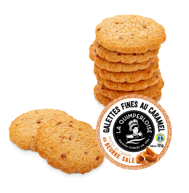 Galettes fines au caramel au beurre salé