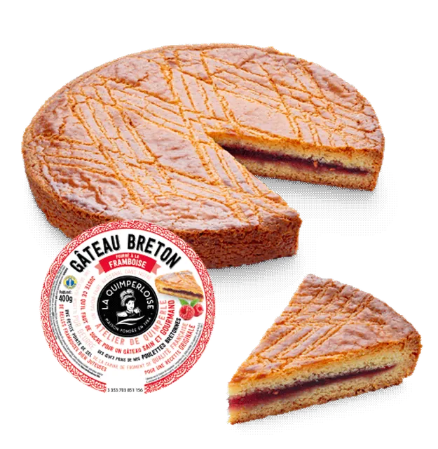 Gâteau breton fourré à la framboise