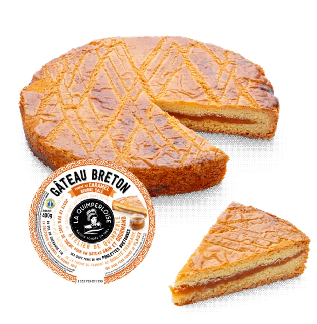 Gâteau breton fourré au caramel au beurre salé