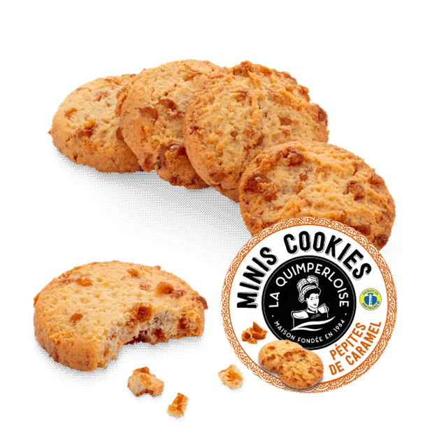 Mini cookies pépites de caramel — lot de 2