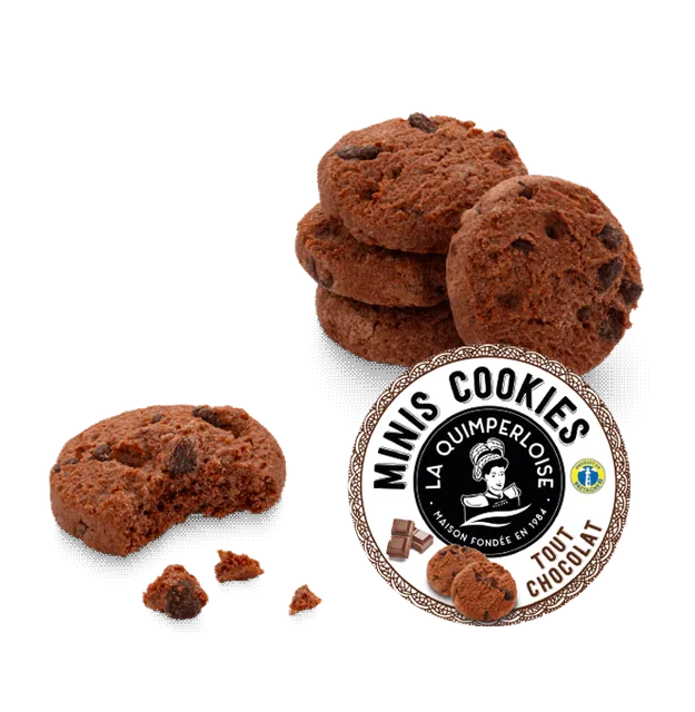 Mini cookies tout chocolat — lot de 2
