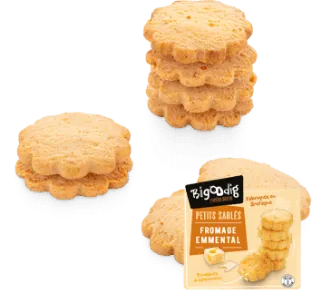 Petits sablés fromage emmental — lot de 2