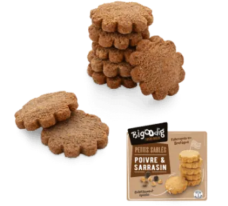 Petits sablés poivre & sarrasin — lot de 2